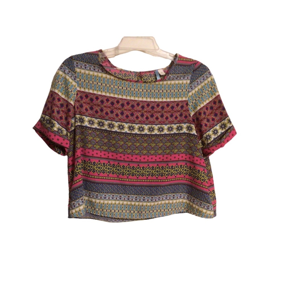 Moonlight  Mandela Boho Crop Top Medium EUC